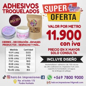 ETIQUETAS ADHESIVAS, ETIQUETAS TROQUEDAS, ETIQUETAS CON FORMA, ADHESIVO CON FORMA, ESTICKER, STICKER