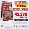 letrero paloma, leterro para almacen, letrero paloma para negocios