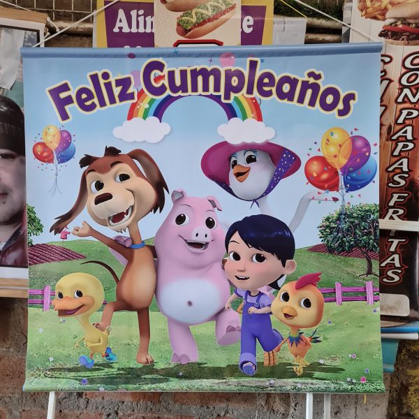 PENDONES, PENDONES COLGANTES, LIENZOS, PANCARTA, PANCARTAS, PUBLICIDAD, IMPRESIONES, IMPRESION PARA EXTERIOR, TRABAJOS PARA NEGOCIOS, PENDON PARA ALMACEN
